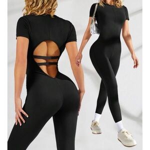 Black Cutout Jumpsuit